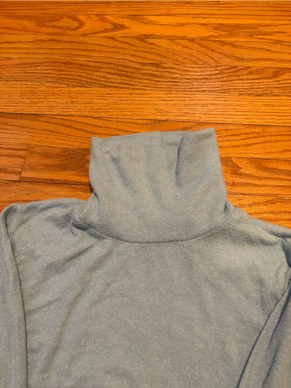 Anthropologie Light Blue Turtleneck Crewneck Sweater